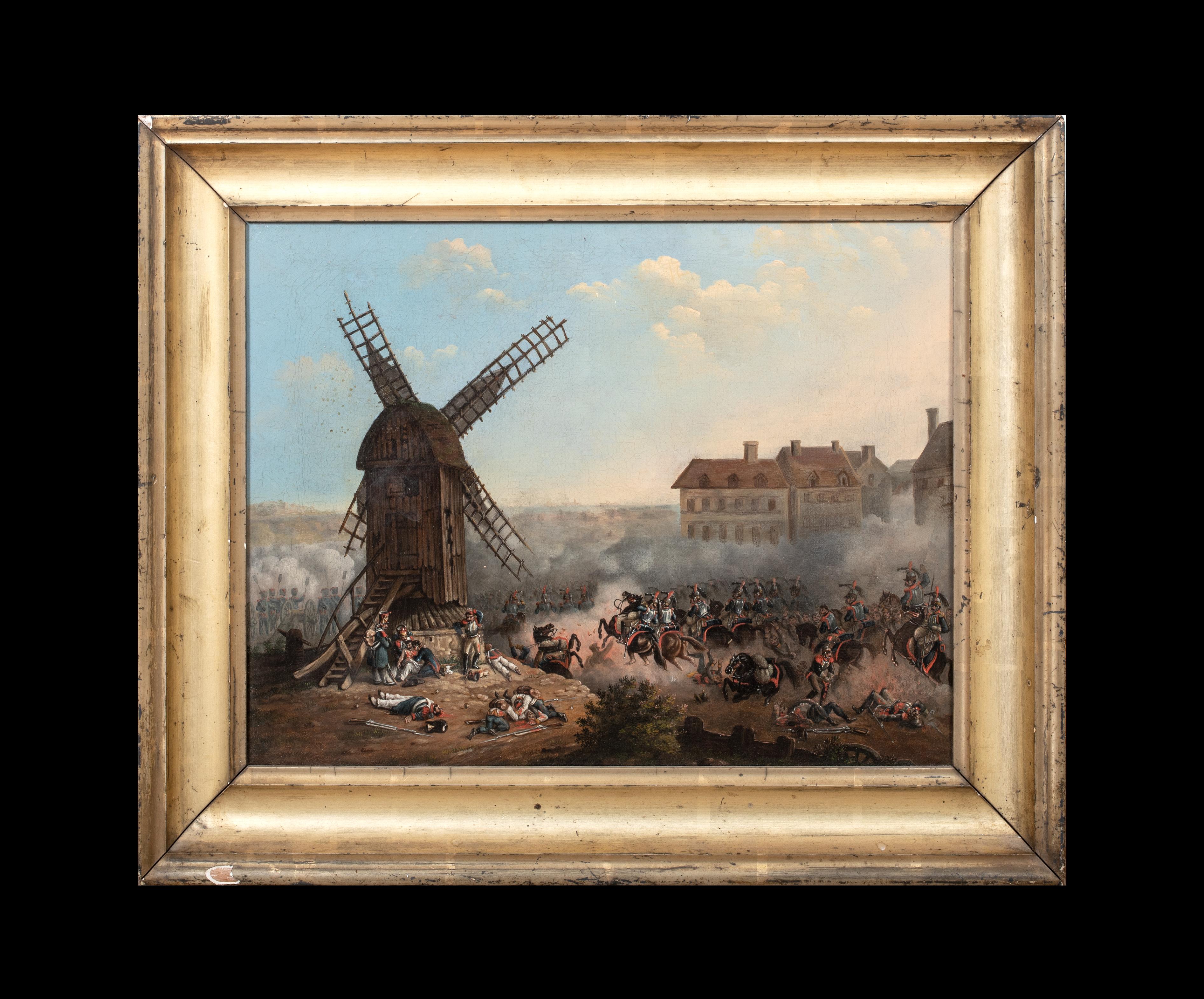 The Battle Of Valmy, 1792, 19th Century signed HV - French  Revolution - Painting by Unknown