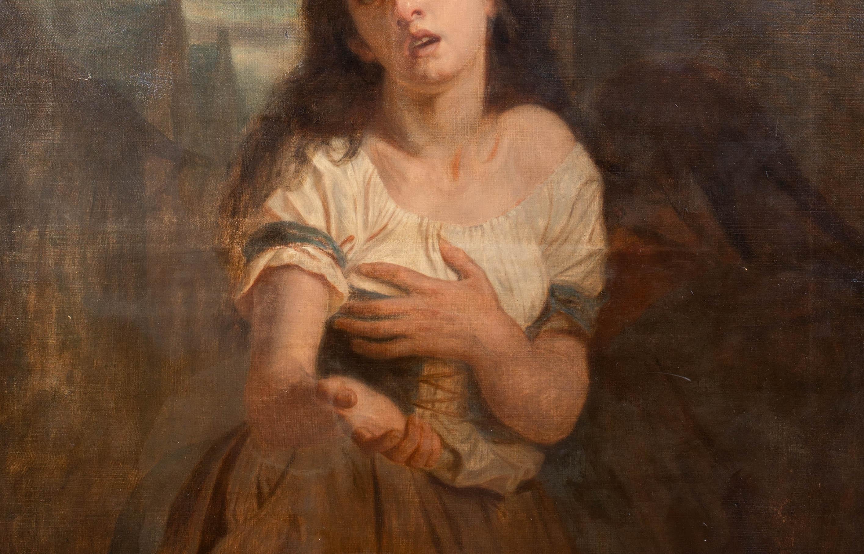 The Beggar Girl, 19th century  Pre-Raphaelite  Large 19th  3