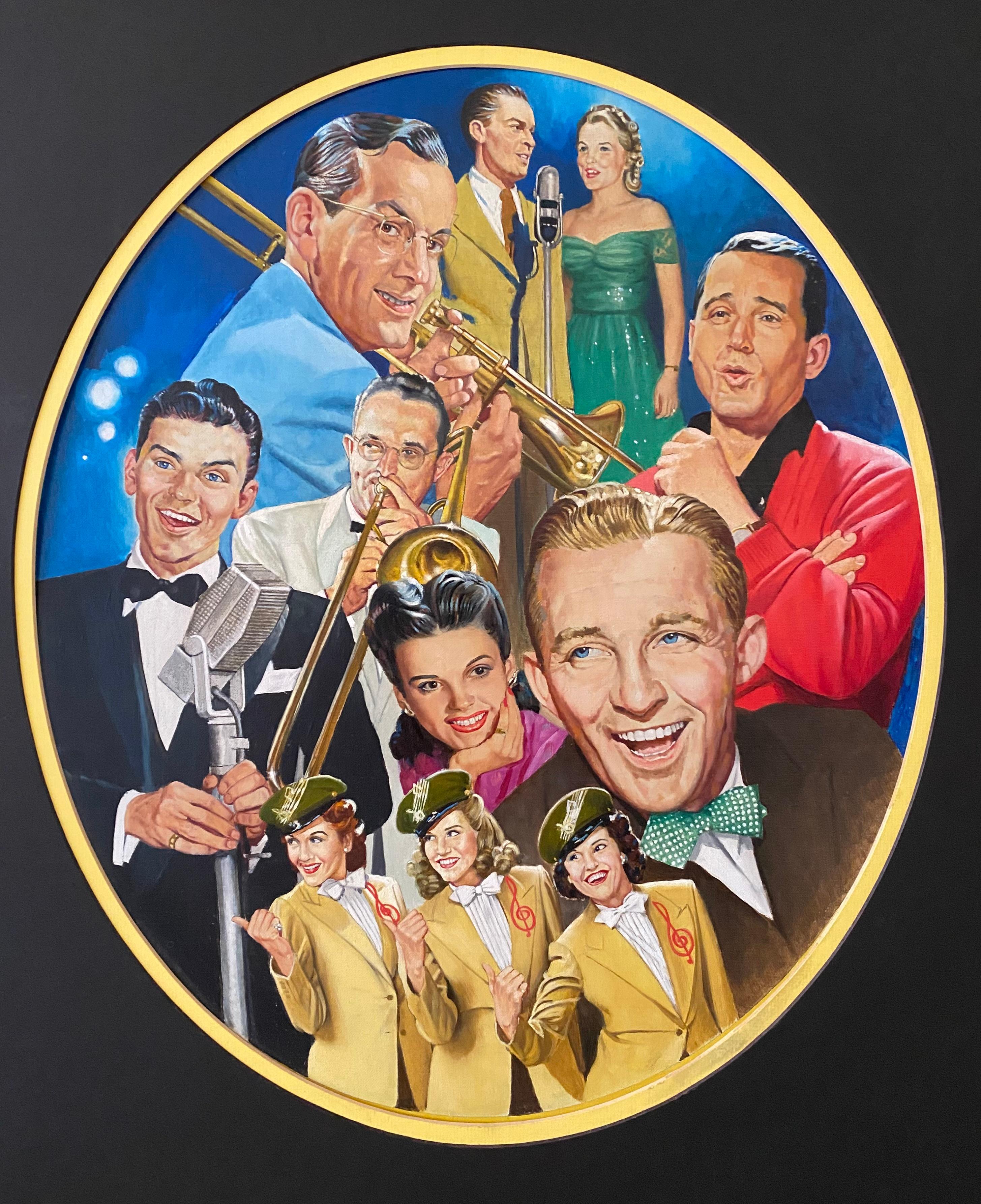 Les stars de l'ère Bigli - Réalisme Painting par Unknown