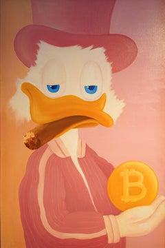 The Bitcoin Baron - original Limited edition, contemporary pop art painting