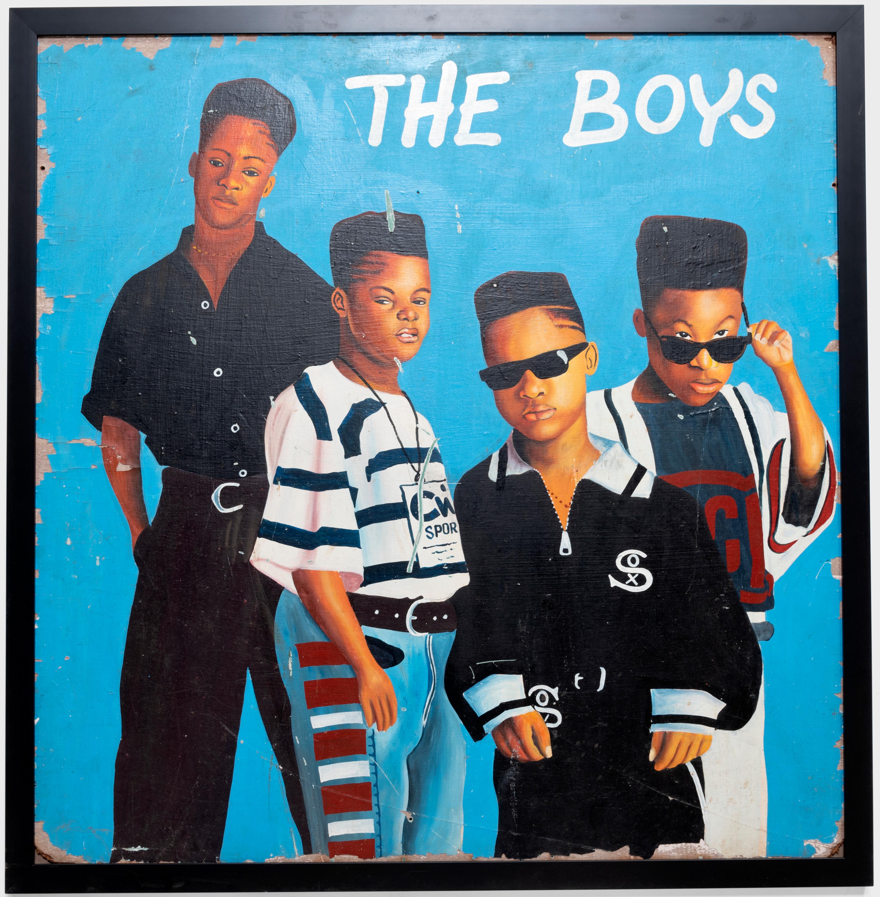 Unknown Figurative Painting - The Boys