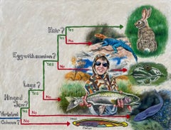 Il Branch, dipinto olio su tela di Ken Craft, 2024