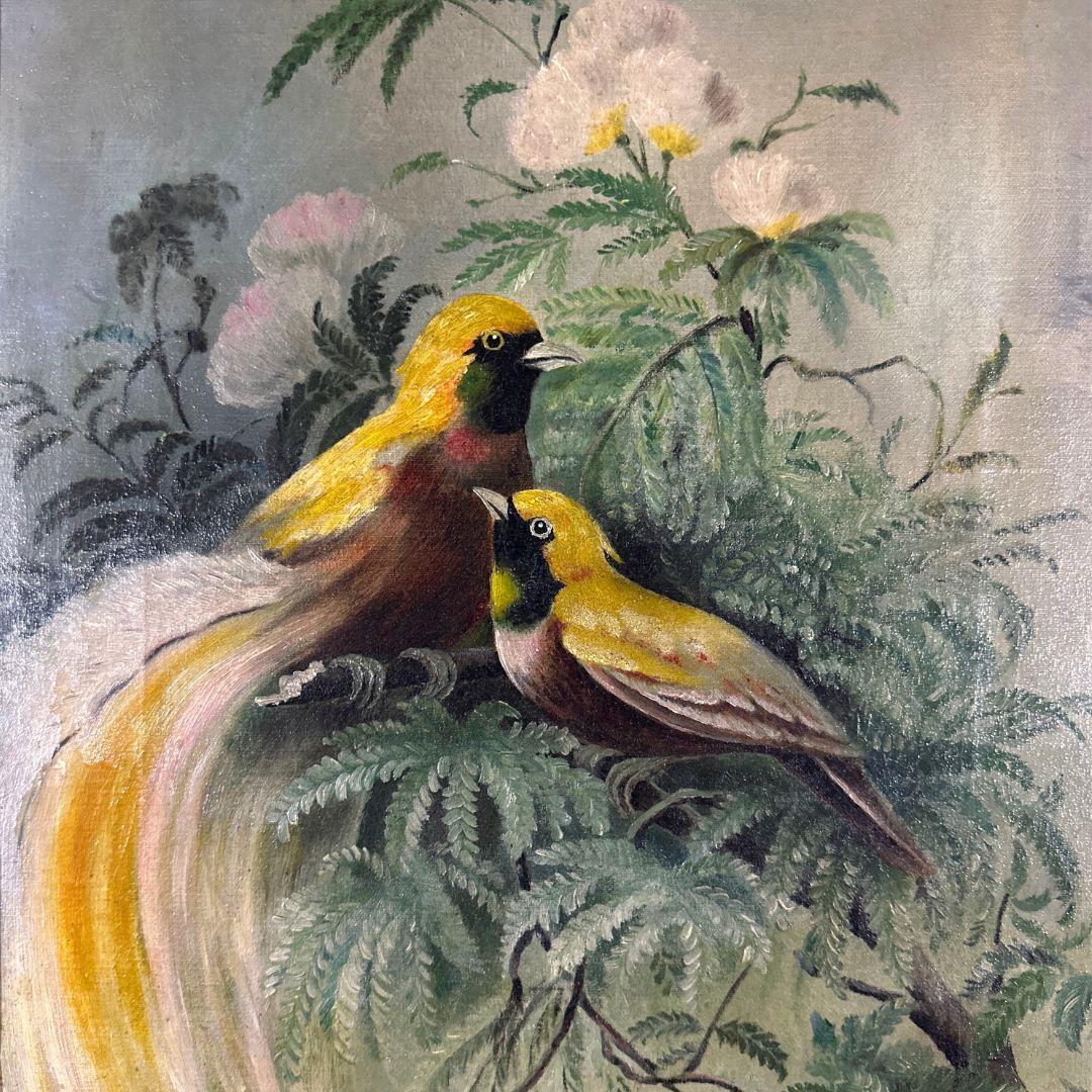 Los canarios Siglo XIX Naturalismo realista Pintura al óleo japonesa Sobre lienzo - Painting Naturalista de Unknown