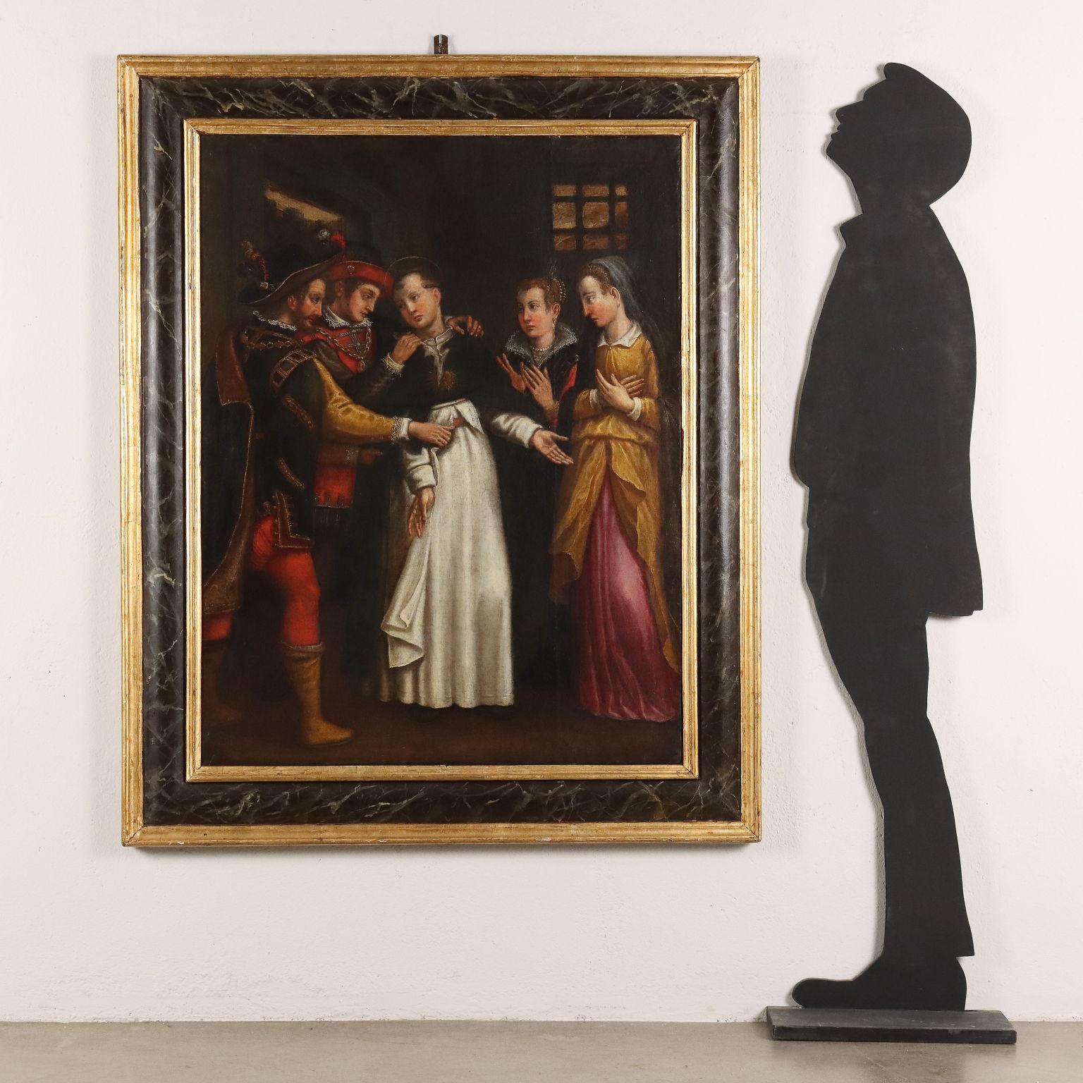 La cattura di Thomas d'Aquino Olio su tela Italia XVII secolo - Painting di Unknown