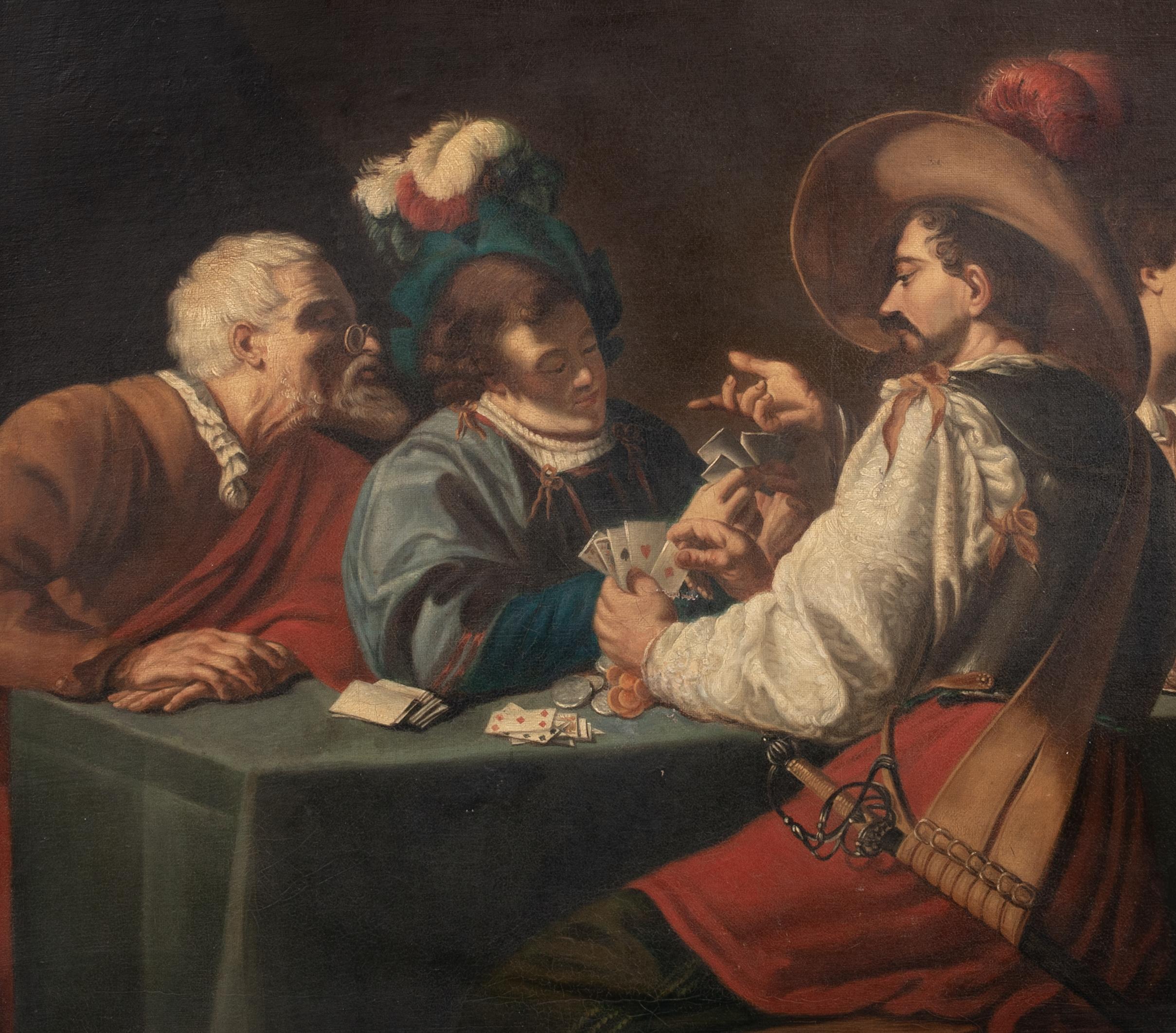 Le jeu de cartes, 17e siècle   École hollandaise 2