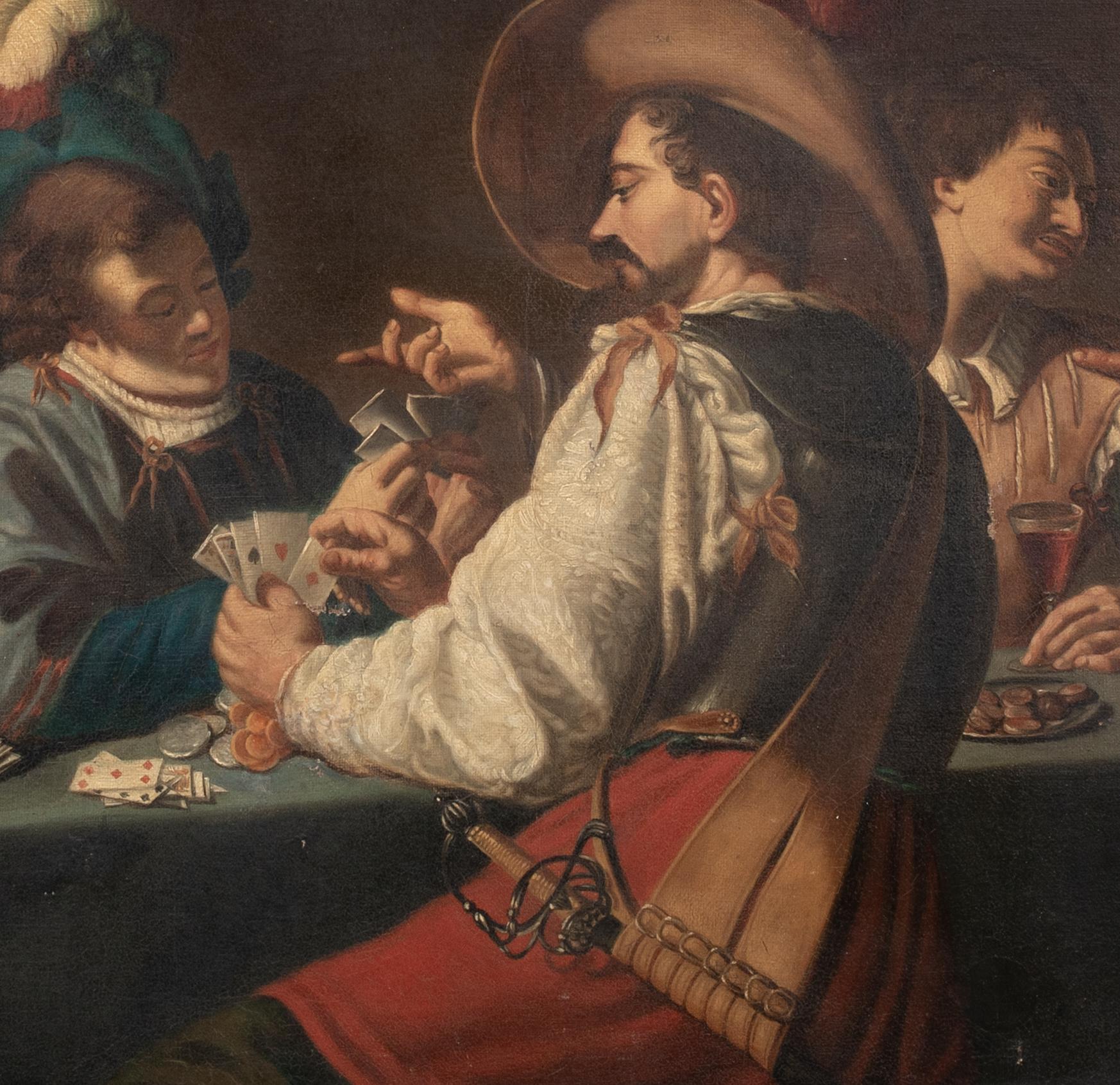 Le jeu de cartes, 17e siècle   École hollandaise 4