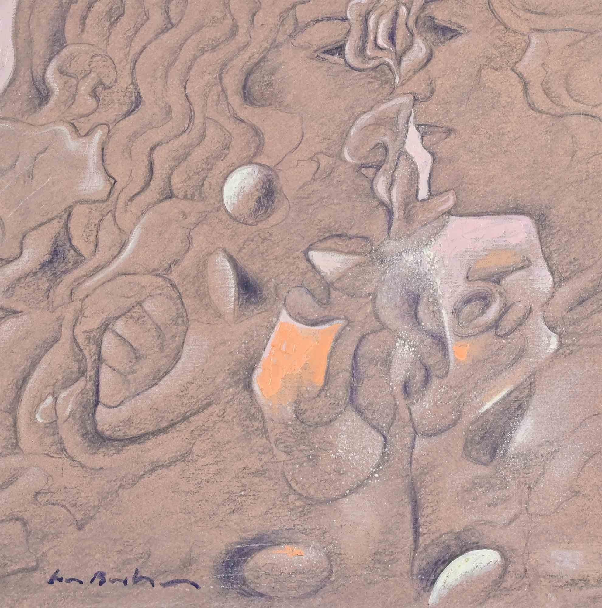 The Caress - Oil Paint - 2000s - Painting by Unknown