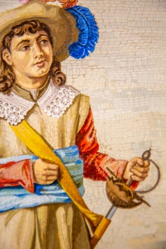 "The Cavalier" - The Vatican Mosaic Series 19th Century