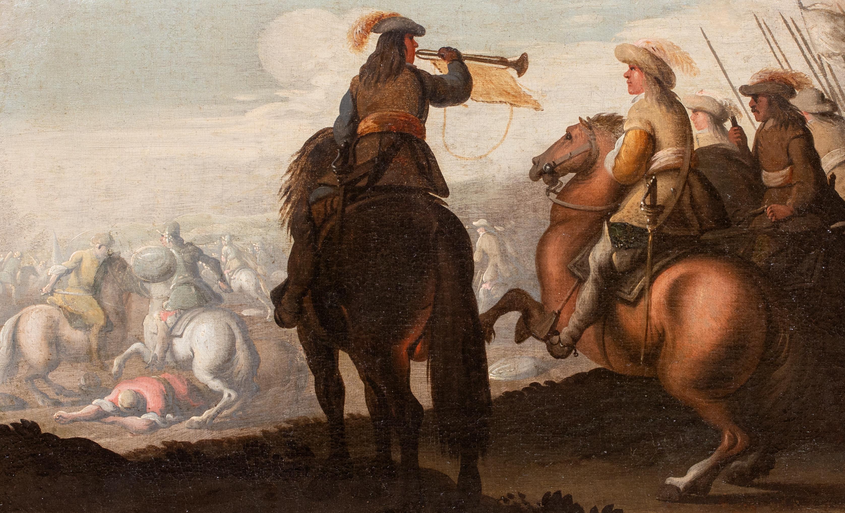 La carica di cavalleria, guerre anglo-olandesi, XVII secolo  Palamedes PALAMEDESZ in vendita 1
