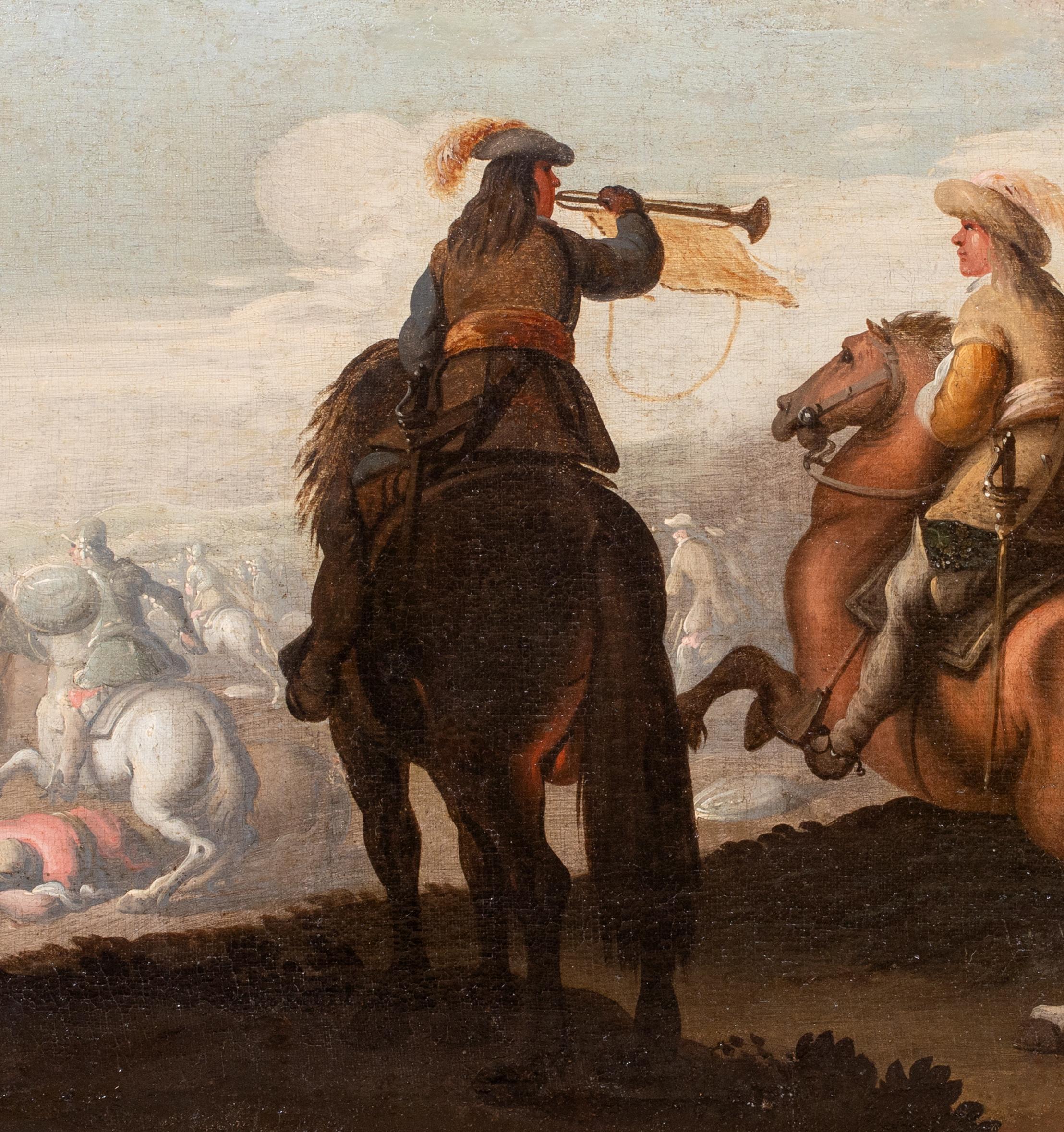 La carica di cavalleria, guerre anglo-olandesi, XVII secolo  Palamedes PALAMEDESZ in vendita 3