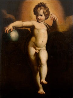 The Child Christ As Salvator Mundi
