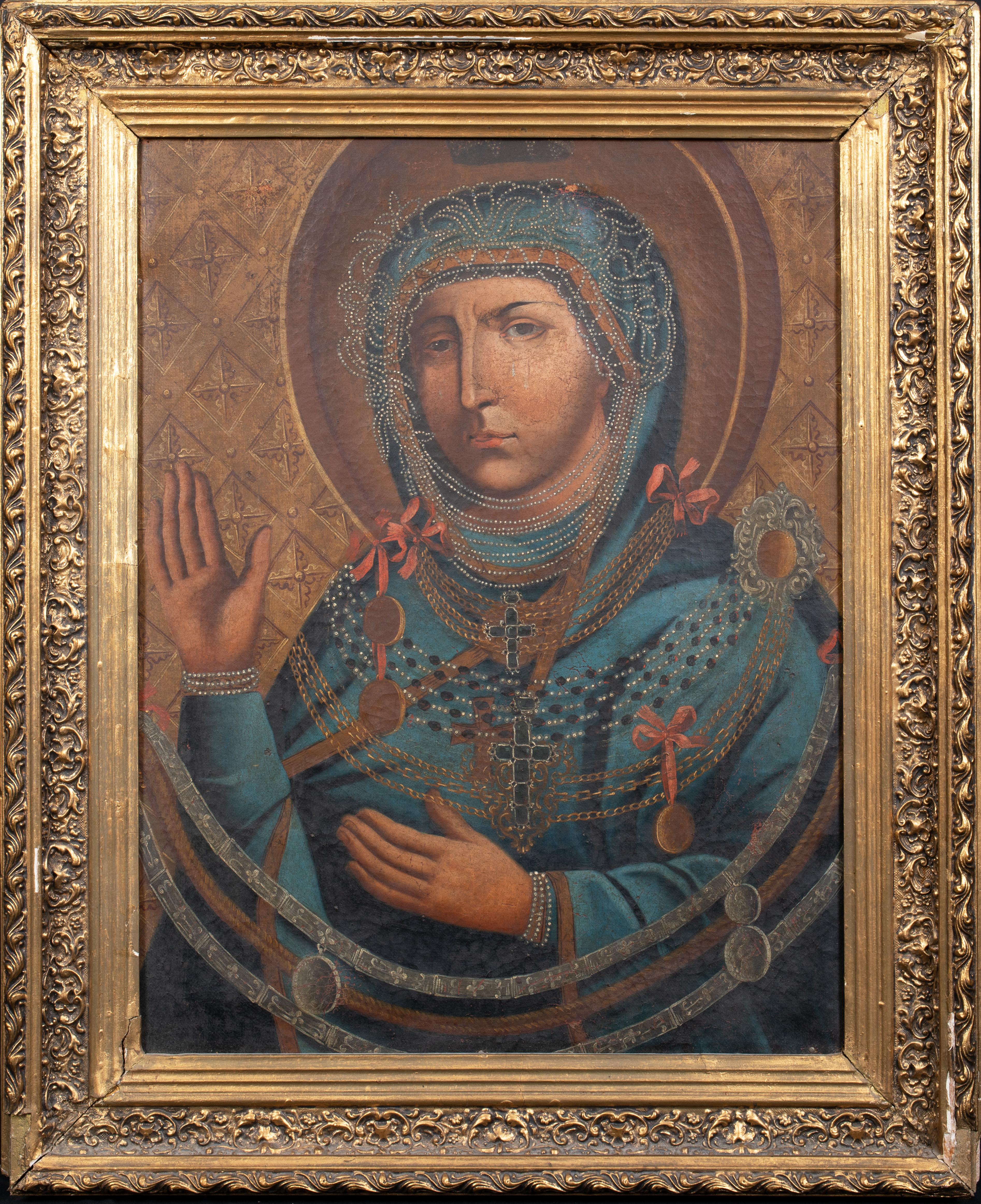 Portrait Painting di Unknown - La Madonna consacrata, 1700 circa