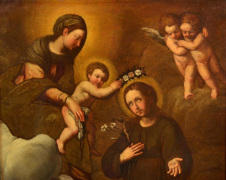 Unknown The Coronation Of Santa Rosalia, Painting at 1stdibs