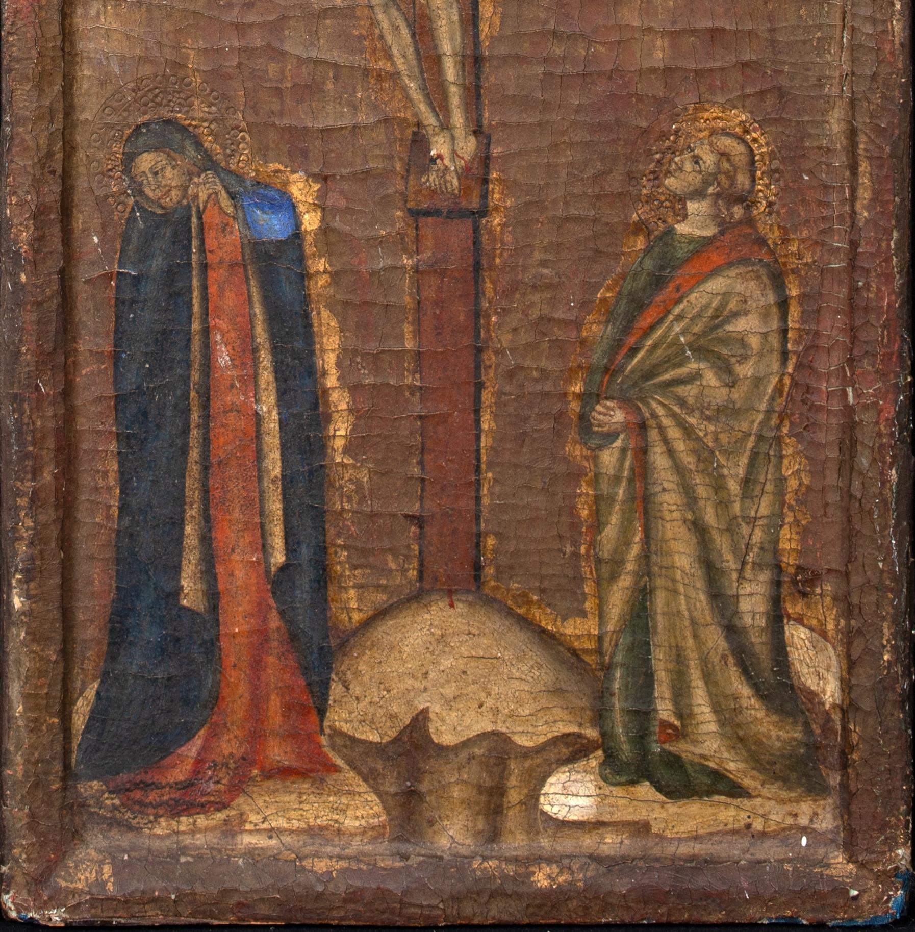 La Crucifixion, 15e siècle  cercle d' IL SASSETTA (1390-1450) 1