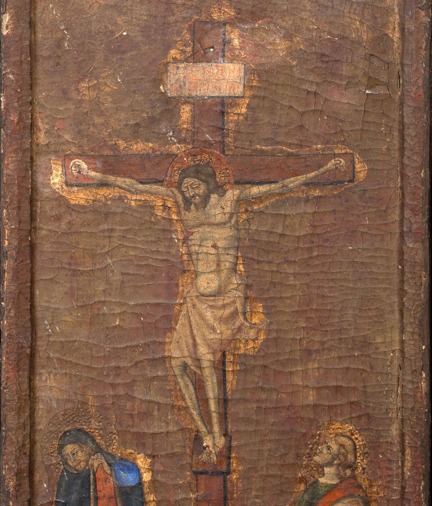 La Crucifixion, 15e siècle  cercle d' IL SASSETTA (1390-1450) 2