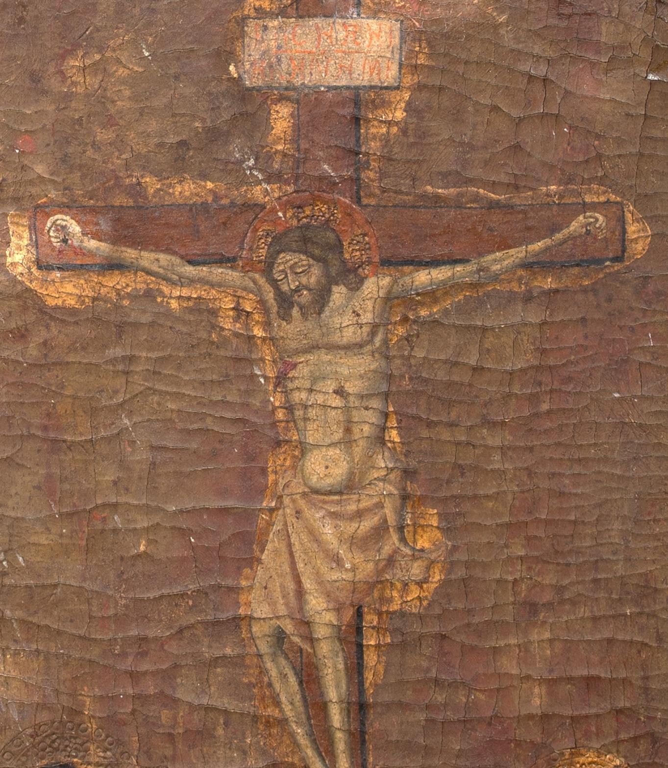 La Crucifixion, 15e siècle  cercle d' IL SASSETTA (1390-1450) 3