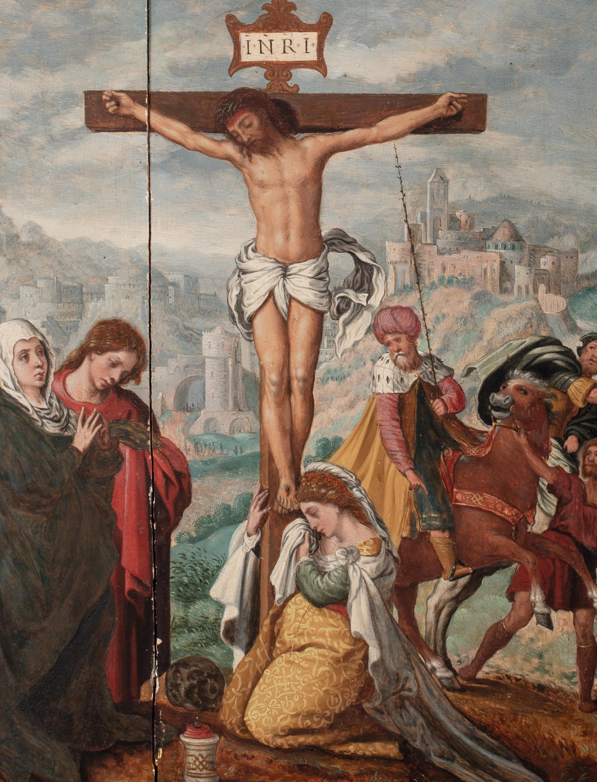 Die Kreuzigung, 16. Jahrhundert PIETER AERTSEN (1507-1575) im Angebot 1