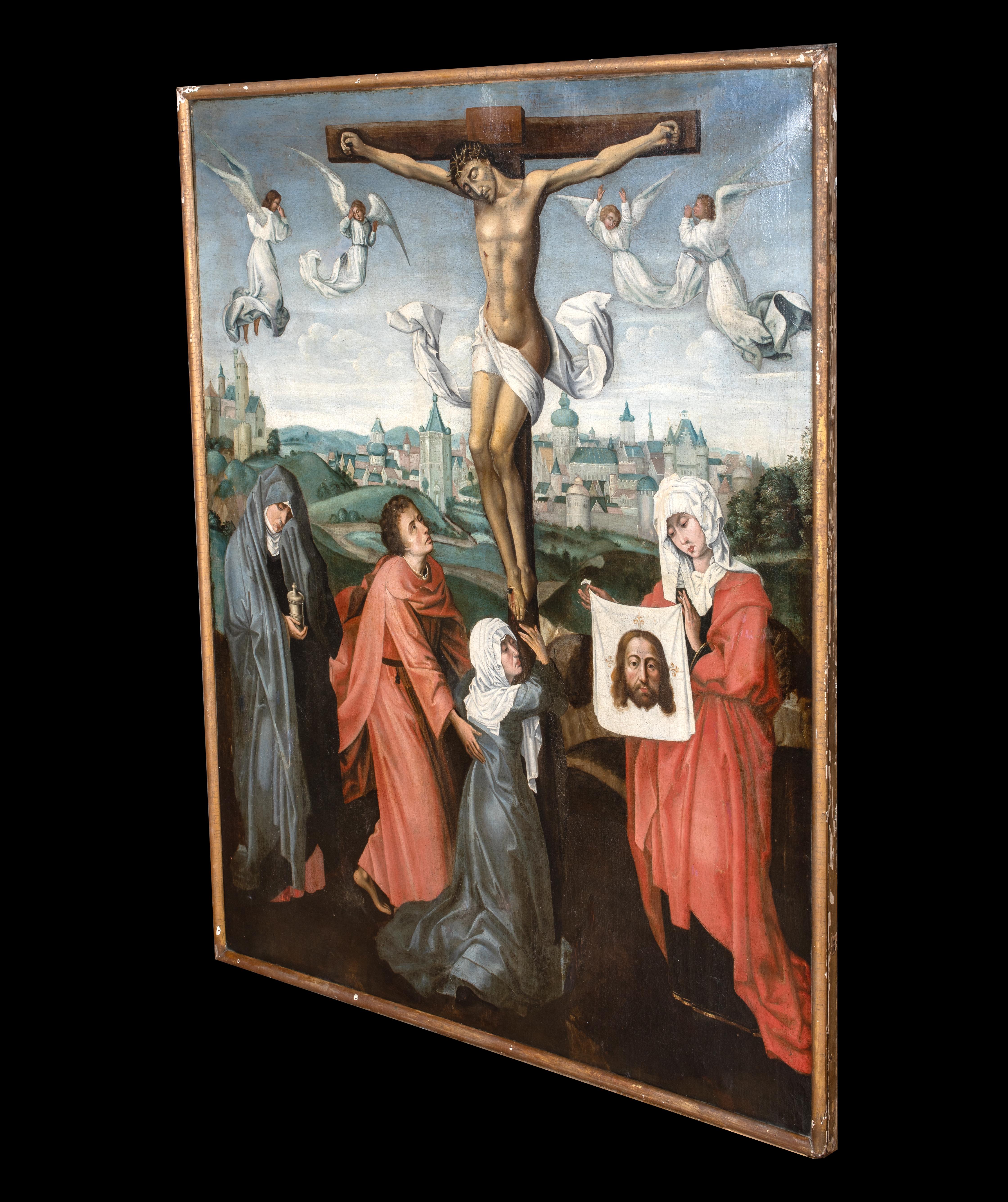 La Crucifixión, siglo XVI  Escuela de ROGIER VAN DER WEYDEN (1399-1464) 4