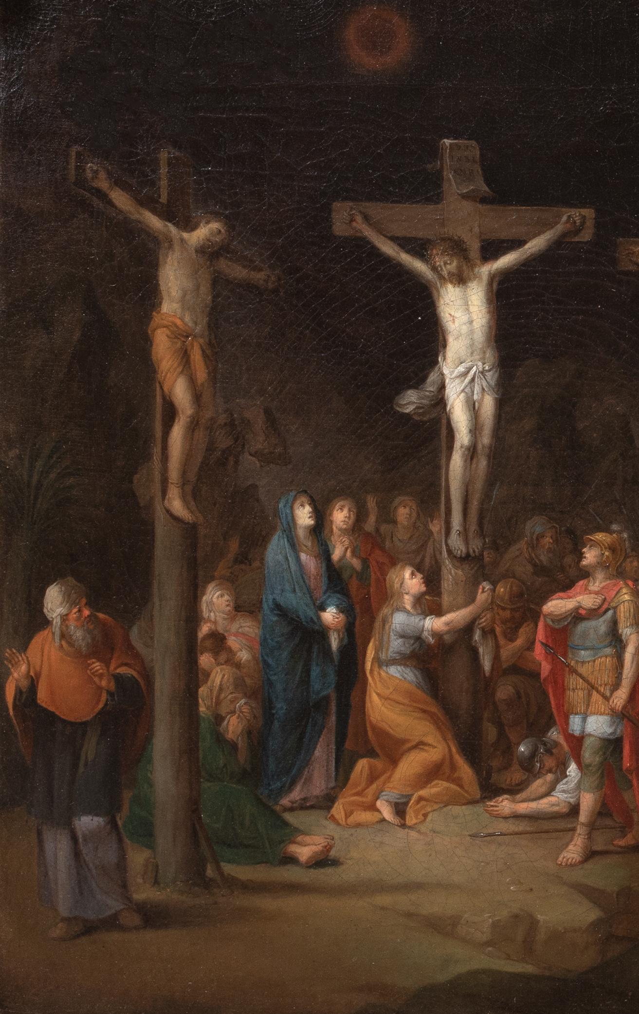 La Crucifixión, siglo XIX  de CONRAD HUBER (1752-1830) - firmado y fechado en venta 6