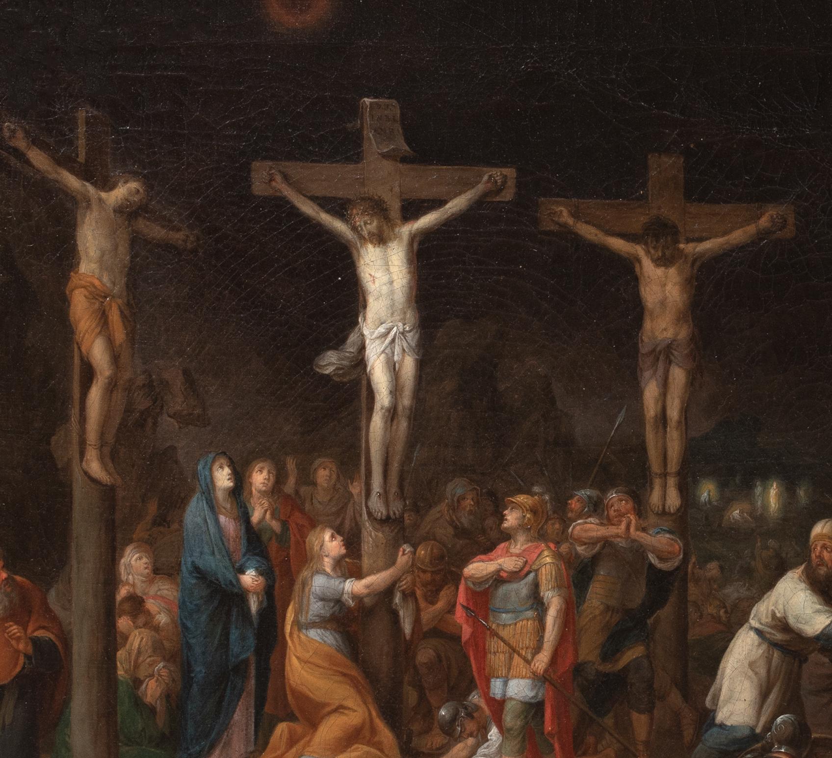 La Crucifixión, siglo XIX  de CONRAD HUBER (1752-1830) - firmado y fechado en venta 3