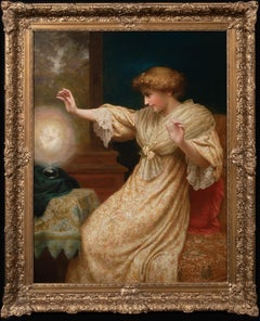 The Crystal Ball, 19th Century  by George Arthur Gaskell (Exh.1885-1900) 
