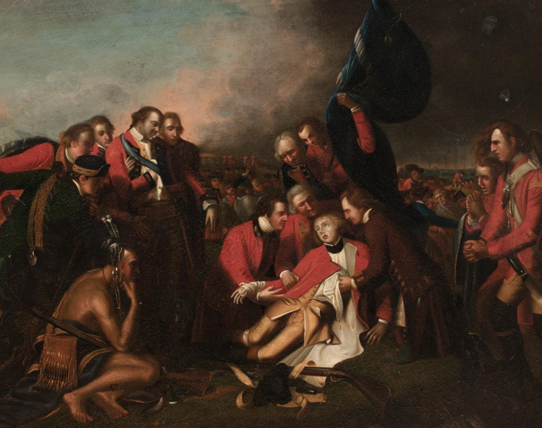 The Death Of General Wolfe, The Battle of Quebec 1759 18th Century BENJAMIN WEST For Sale 1