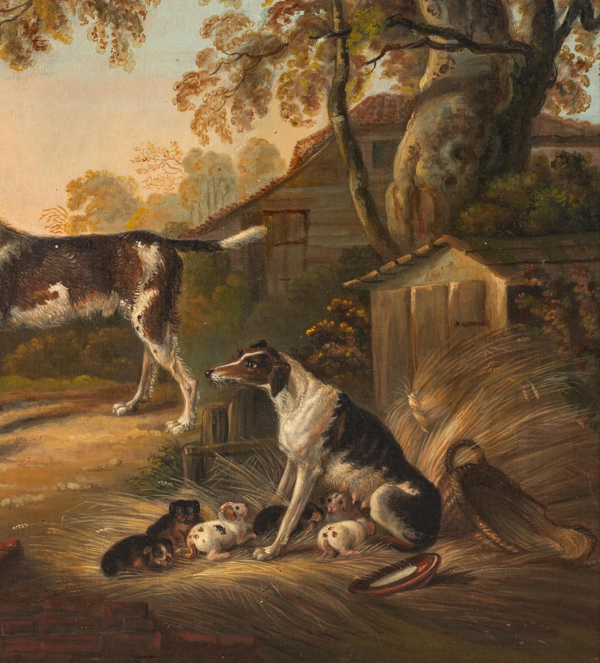 The Dog Yard, 18th Century  attributed to Samuel RAVEN (1775-1847) For Sale 6