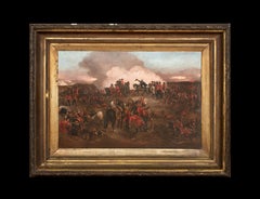 The Duke of Wellington At The Battle Of Waterloo, 19th Century English School