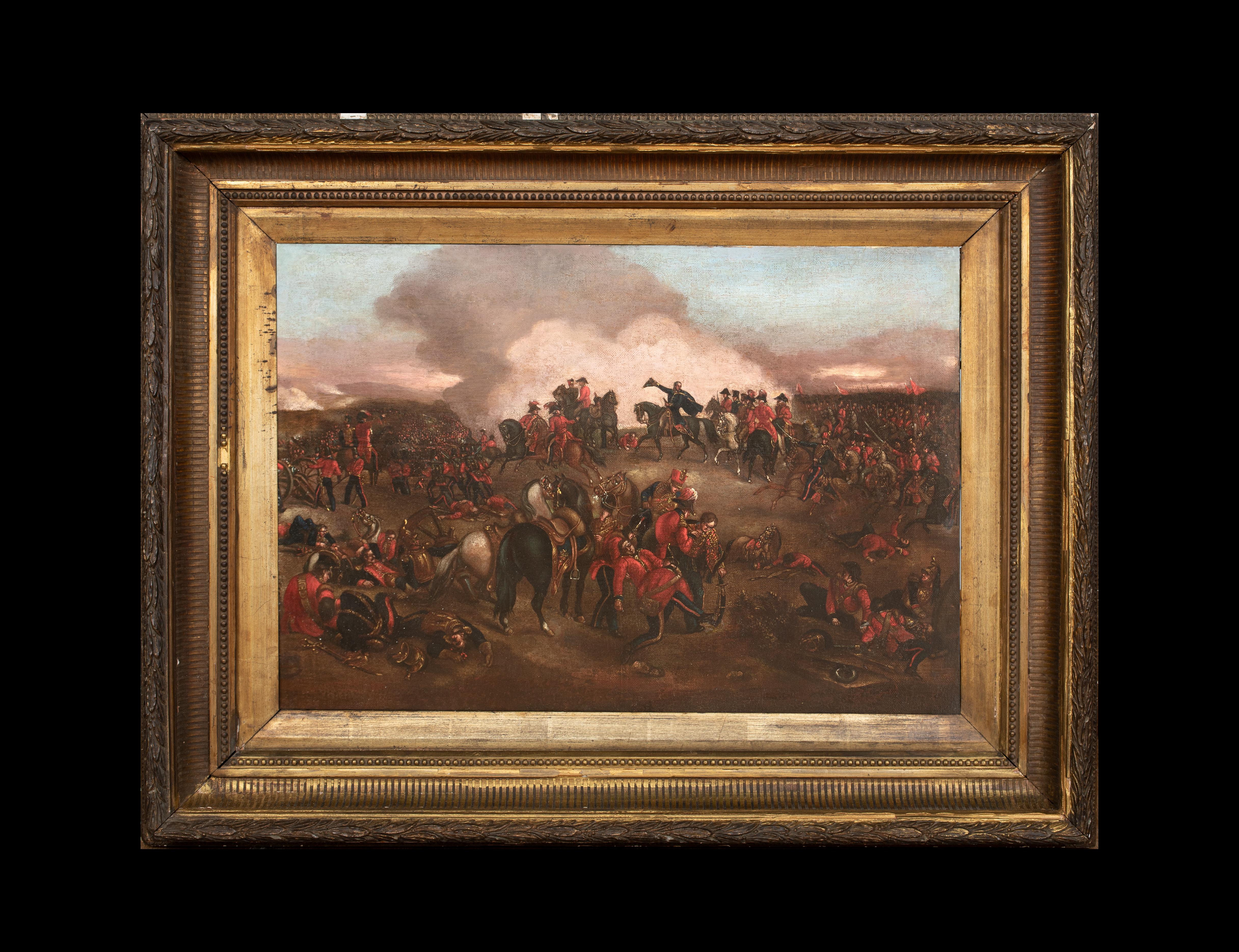 The Duke of Wellington in der Schlacht von Waterloo, 19. Jahrhundert  Englische Schule – Painting von Unknown