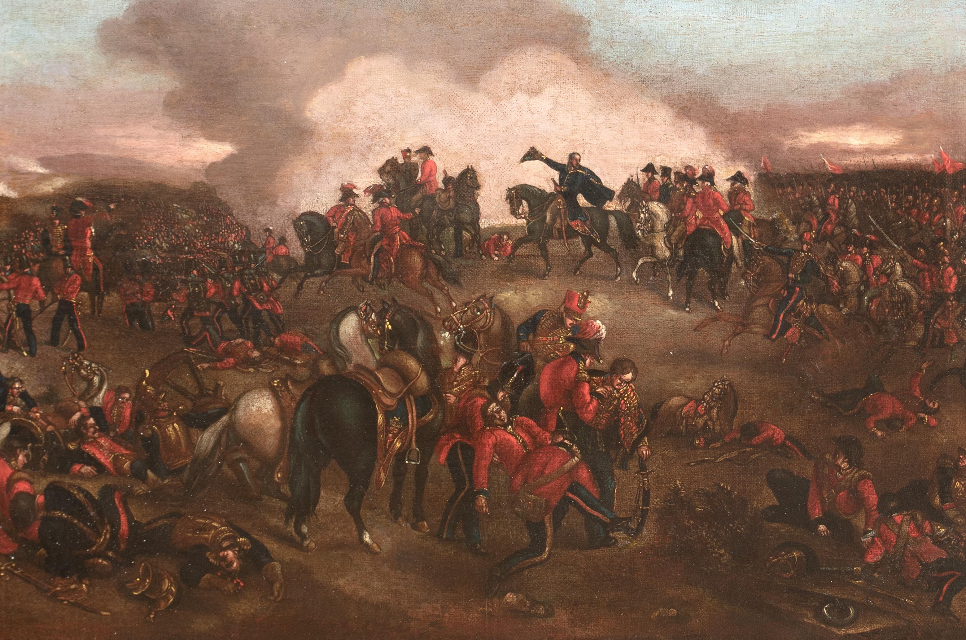 The Duke of Wellington in der Schlacht von Waterloo, 19. Jahrhundert  Englische Schule im Angebot 2