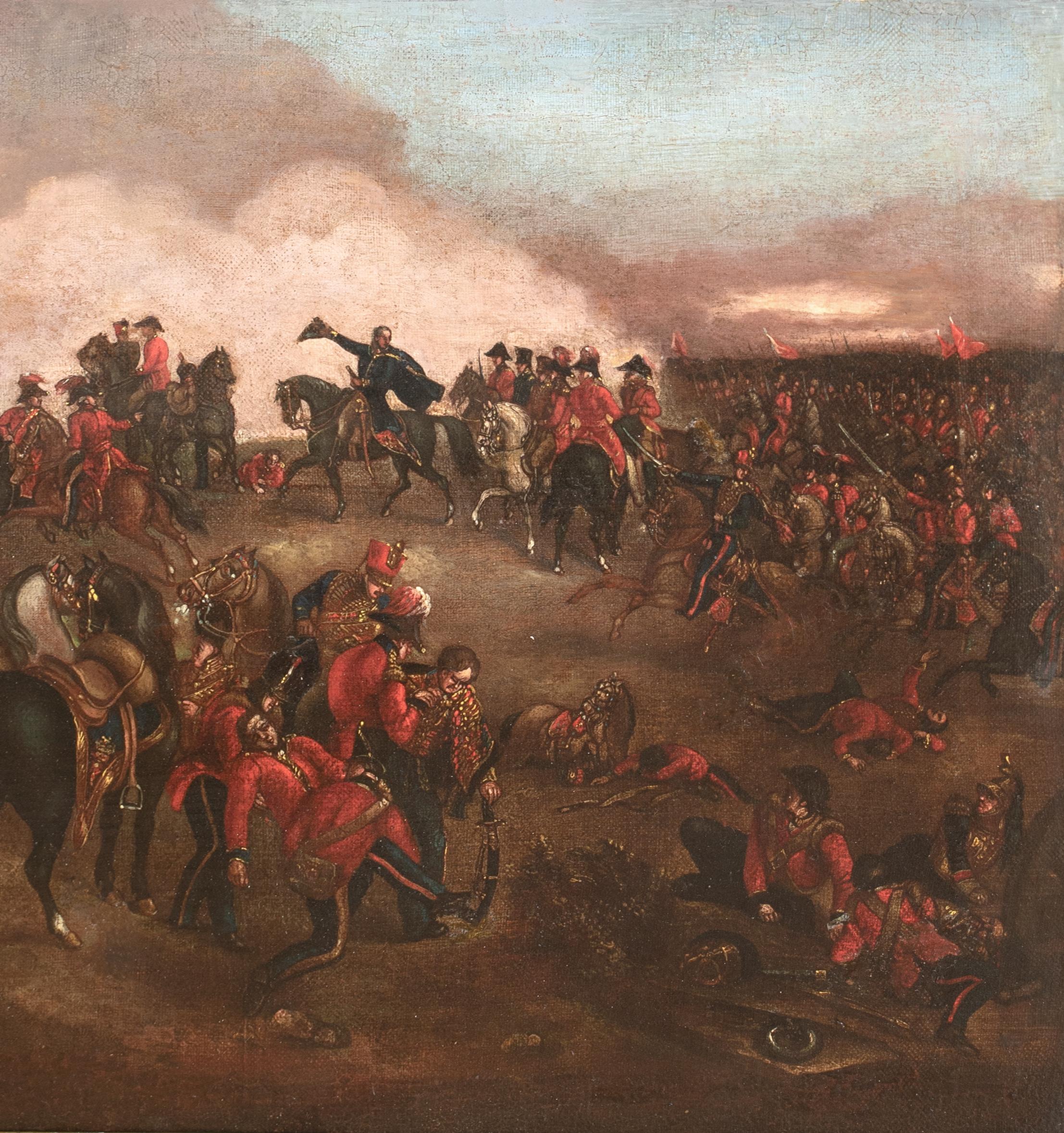 The Duke of Wellington in der Schlacht von Waterloo, 19. Jahrhundert  Englische Schule im Angebot 3