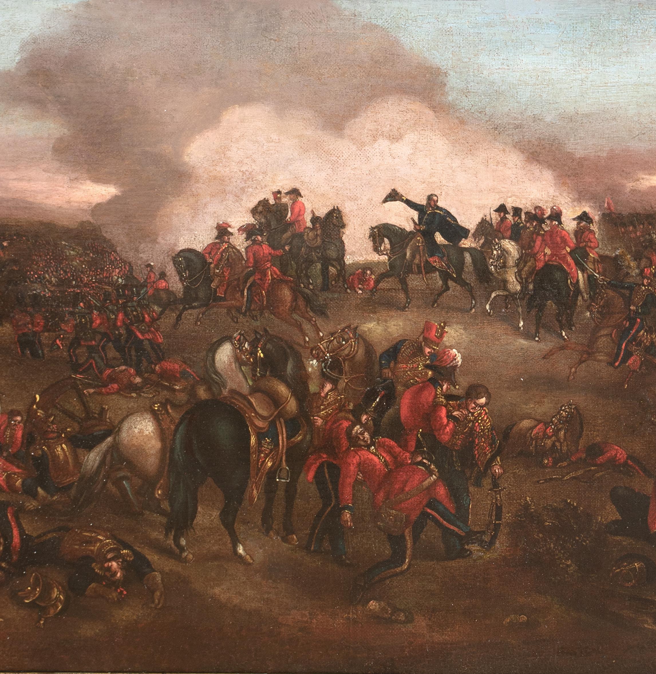 The Duke of Wellington in der Schlacht von Waterloo, 19. Jahrhundert  Englische Schule im Angebot 4