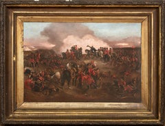 The Duke of Wellington At The Battle Of Waterloo, 19th Century English School