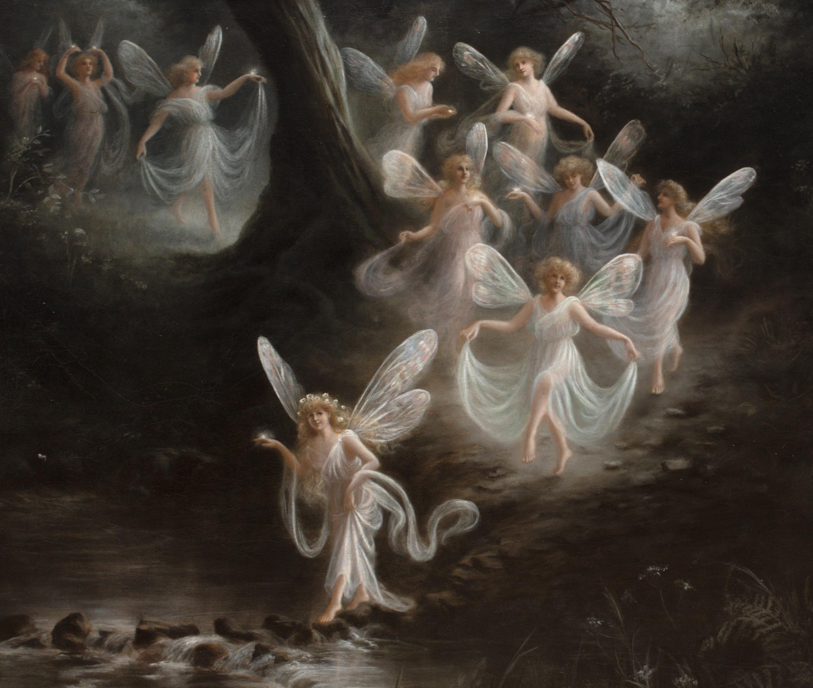 Le jardin enchanté des fées, 19e siècle par Georgie HOBSON (19e siècle) en vente 1