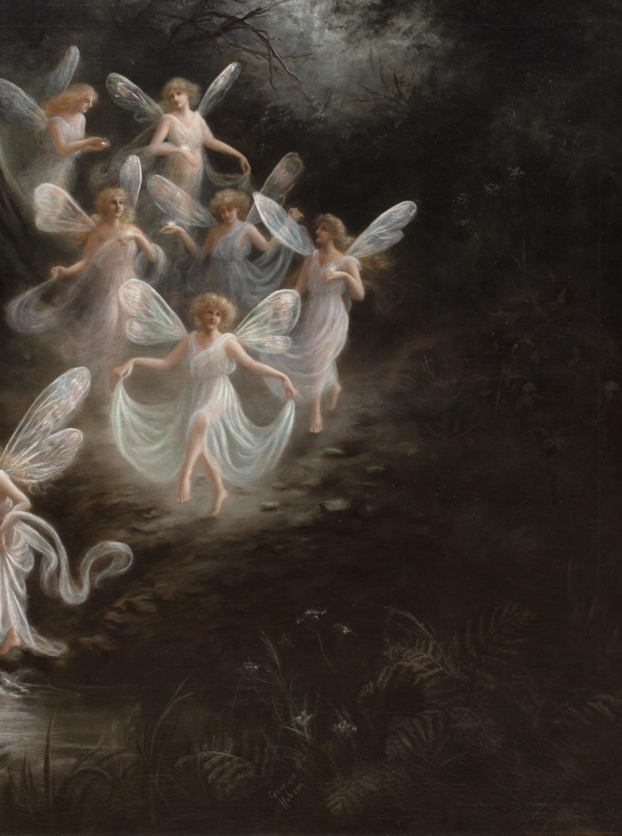 Le jardin enchanté des fées, 19e siècle par Georgie HOBSON (19e siècle) en vente 2