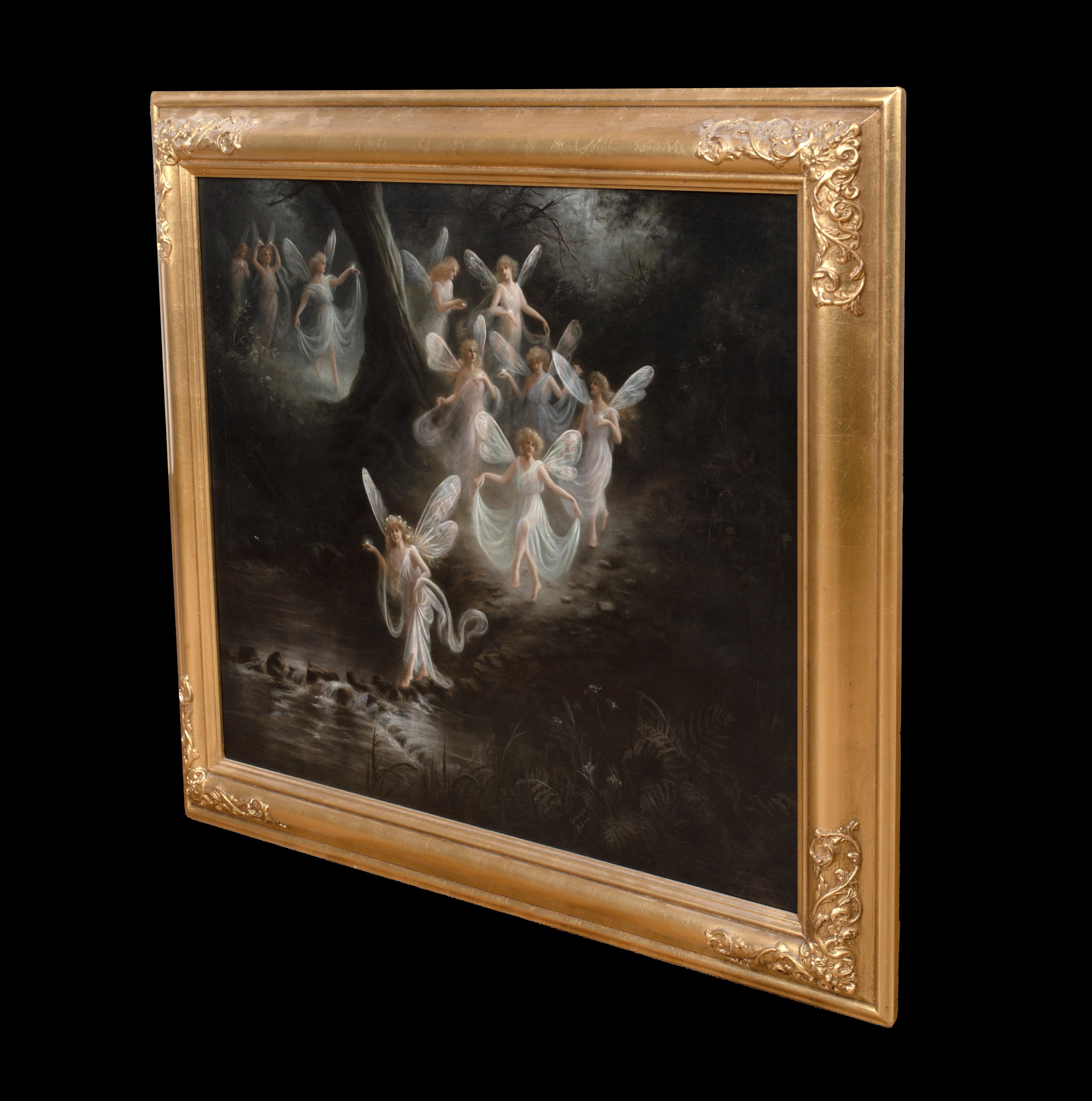 Le jardin enchanté des fées, 19e siècle par Georgie HOBSON (19e siècle) en vente 4