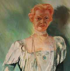 "The English Noblewoman"Full Length Oil Painting