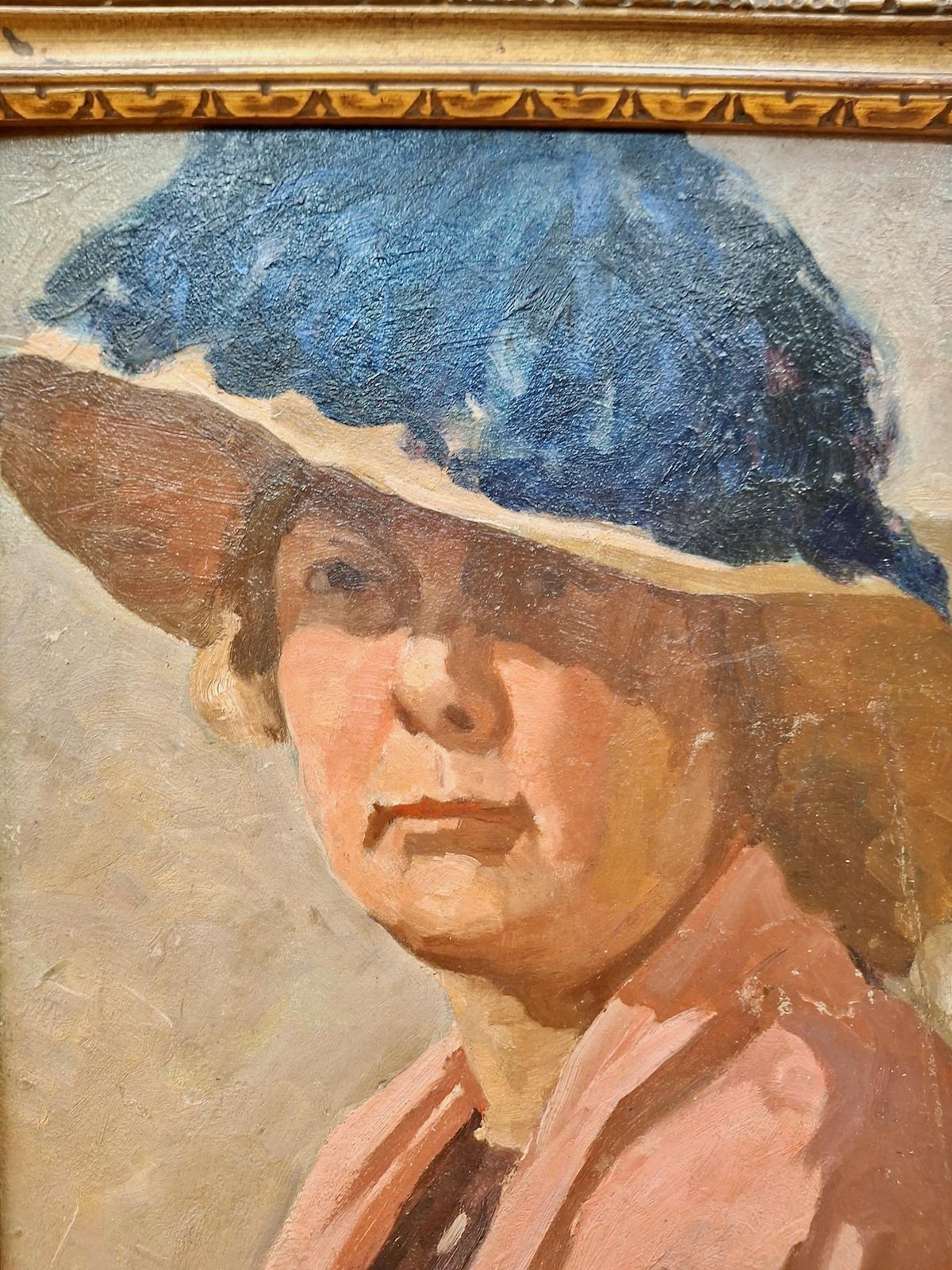 El sombrero de plumas - Painting de Unknown
