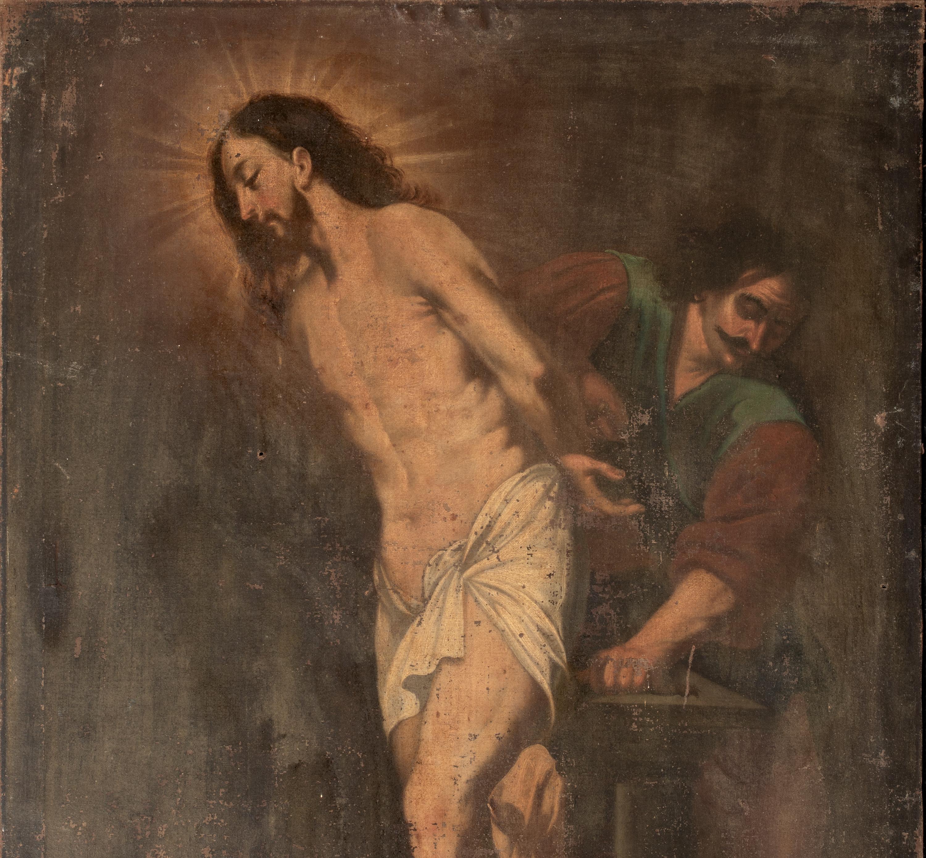 La flagellation du Christ, 17e siècle  École italienne en vente 2