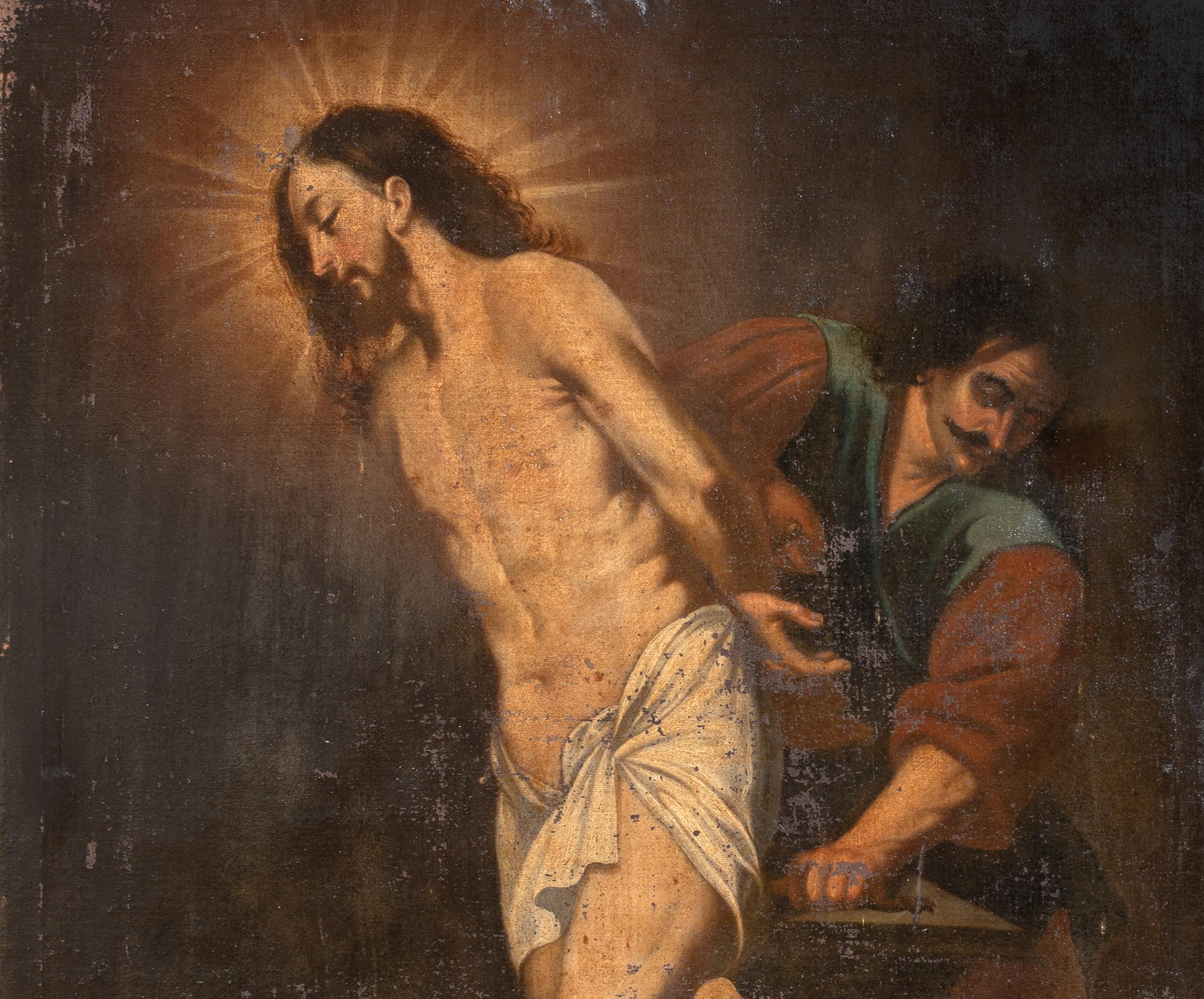 La flagellazione di Cristo, XVII secolo  Scuola italiana Old Master in vendita 3