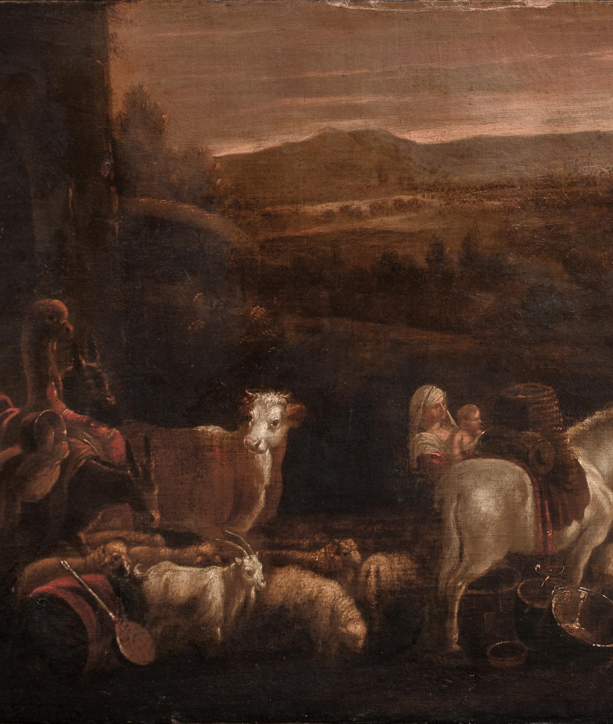 La fuite en Égypte, École du XVIe siècle de JACOPO BASSANO (1510-1592) en vente 1