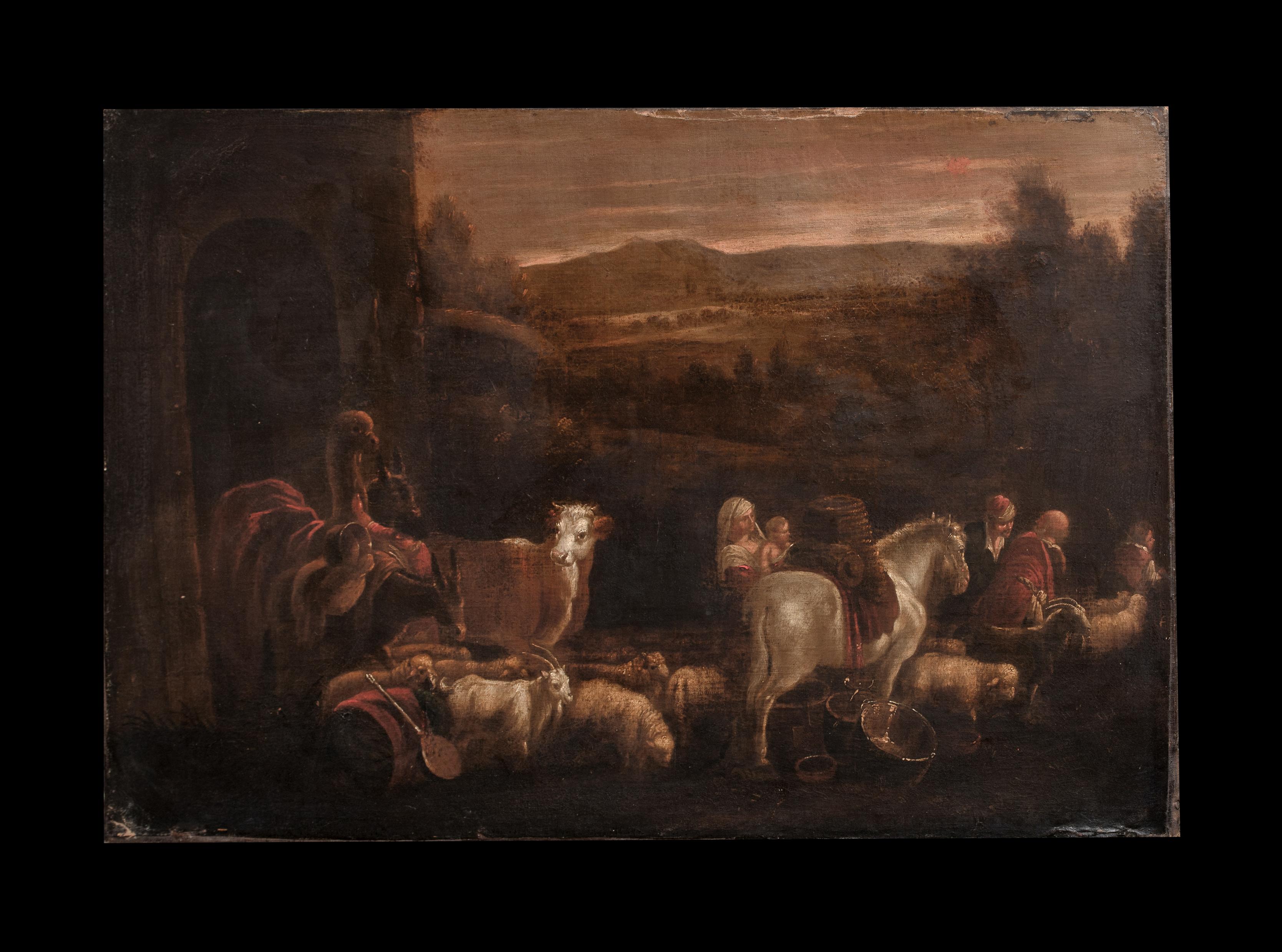 La fuite en Égypte, École du XVIe siècle de JACOPO BASSANO (1510-1592) en vente 5