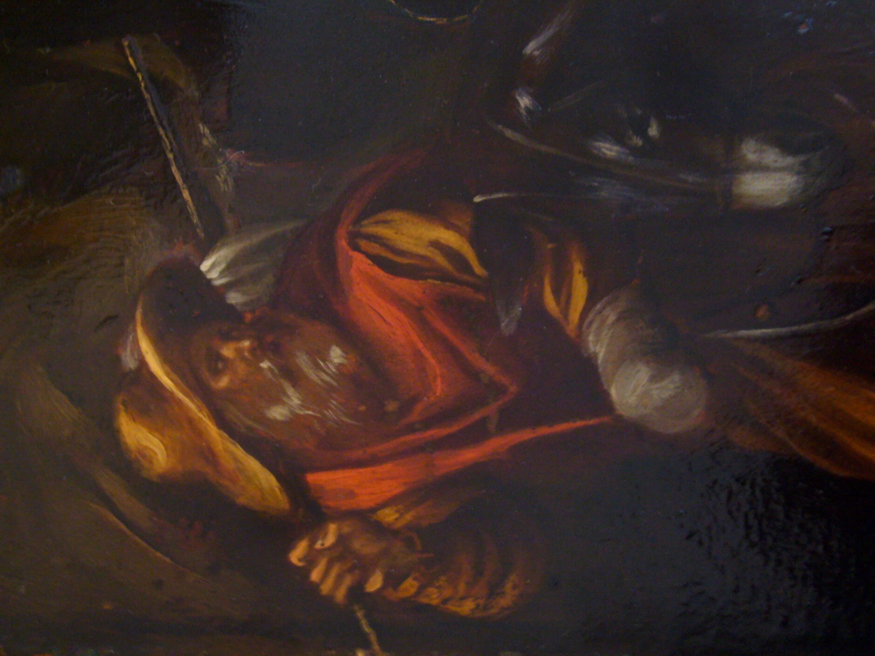 The Flight into Egypt - 17th Century, Old Master, Figurative Oil Painting For Sale 6
