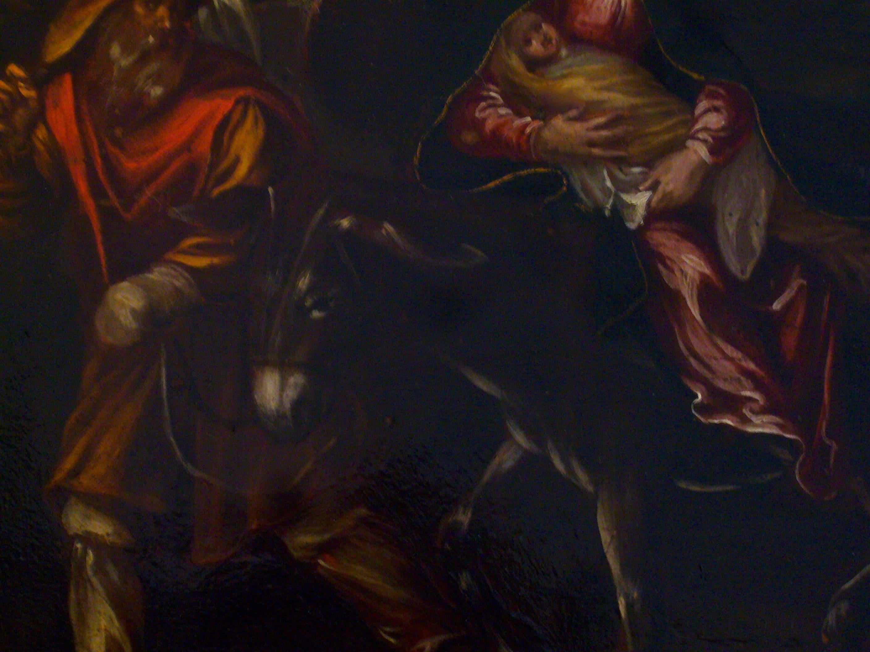 The Flight into Egypt - 17th Century, Old Master, Figurative Oil Painting For Sale 7