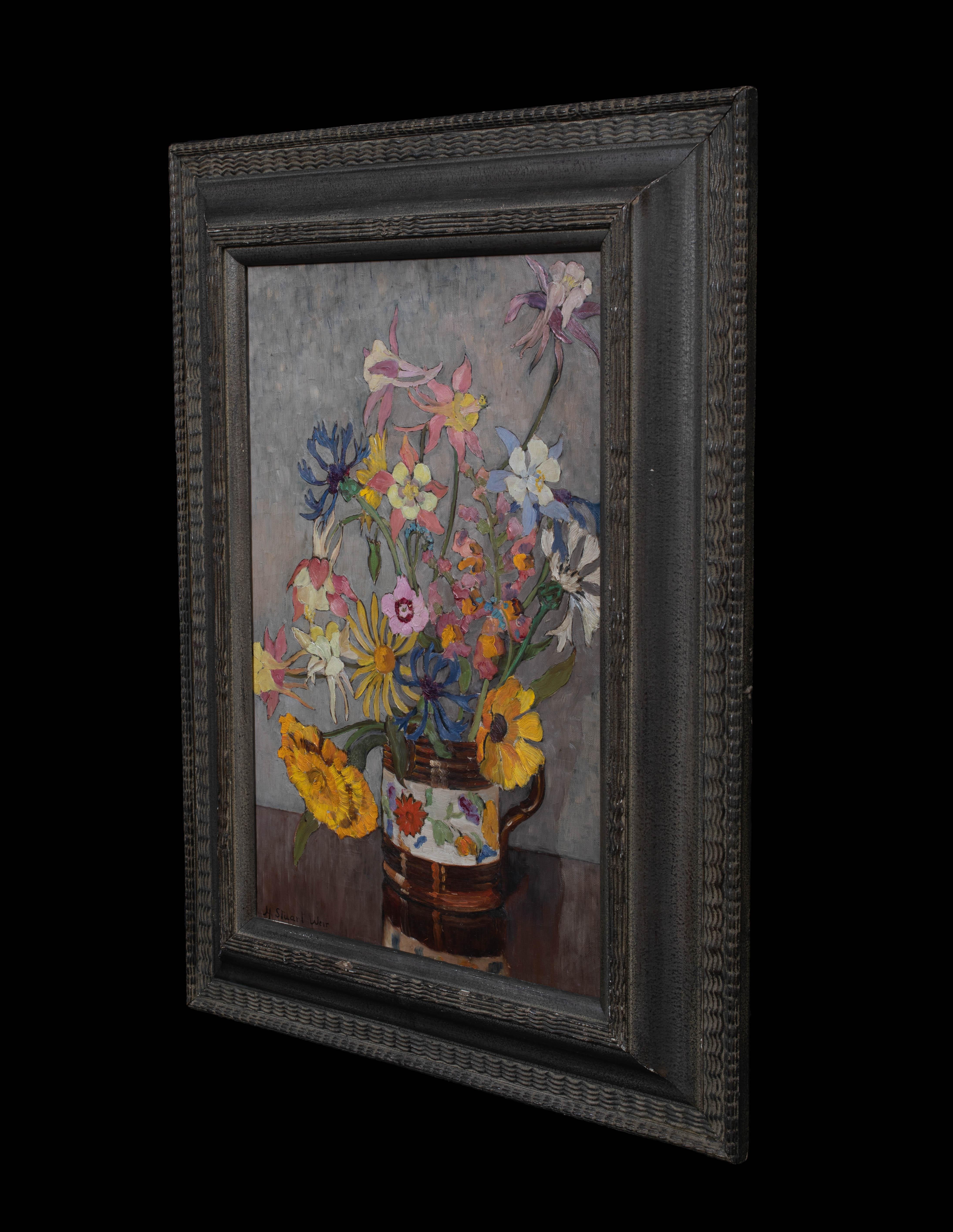 La Jarra Floral, hacia 1940  por HELEN STUART WEIR RBA ROI (BRITISH 1915-1969) 7