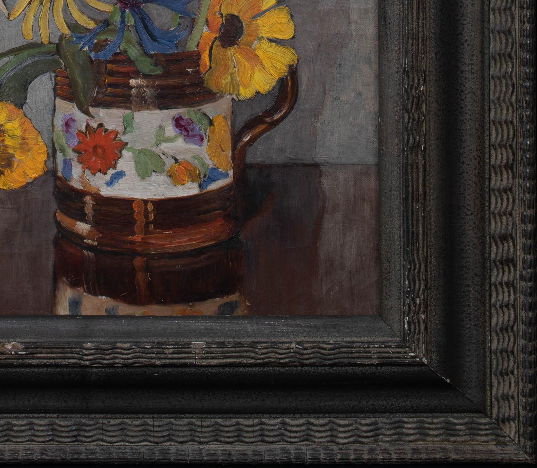 La Jarra Floral, hacia 1940  por HELEN STUART WEIR RBA ROI (BRITISH 1915-1969) 1