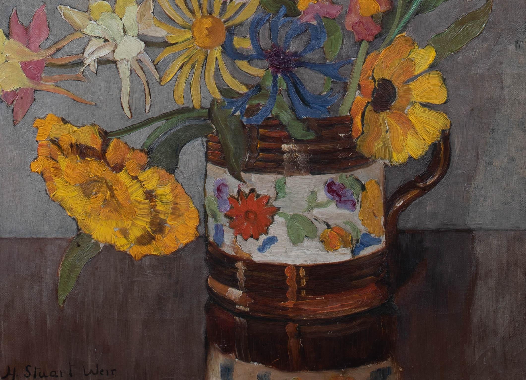La Jarra Floral, hacia 1940  por HELEN STUART WEIR RBA ROI (BRITISH 1915-1969) 2