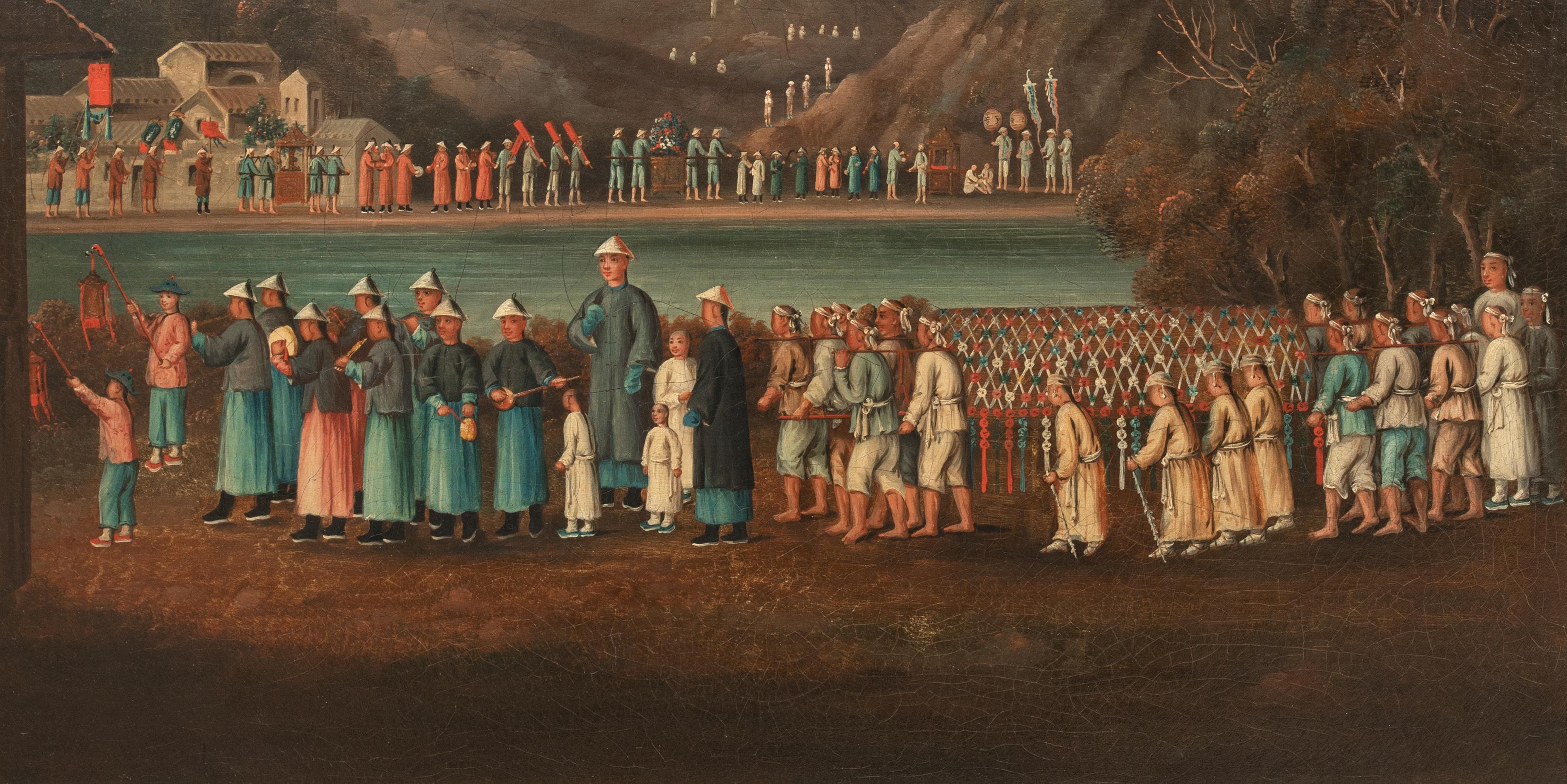The Funeral Procession, um 1820   Chinesische Schule im Angebot 2
