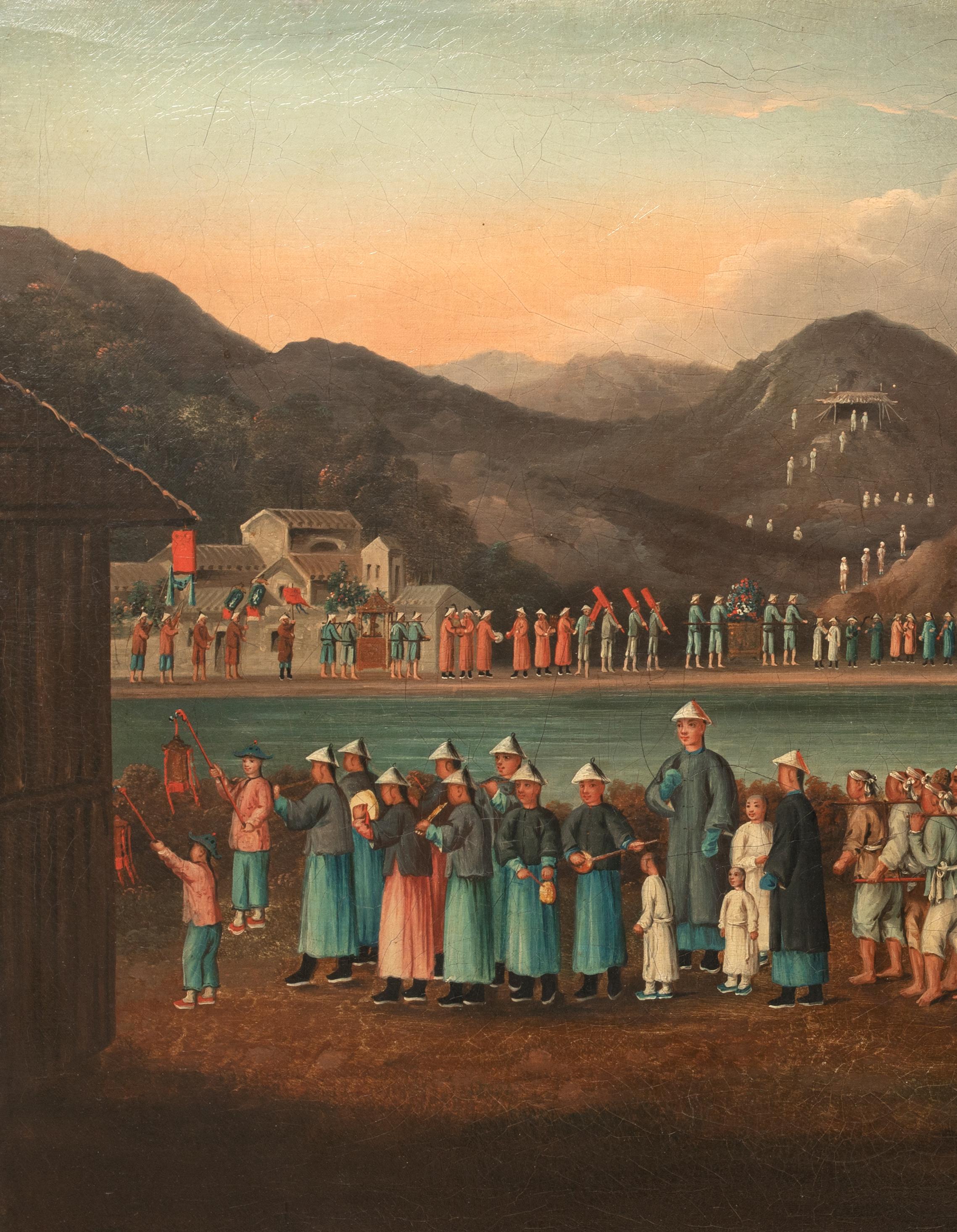 The Funeral Procession, um 1820   Chinesische Schule im Angebot 4