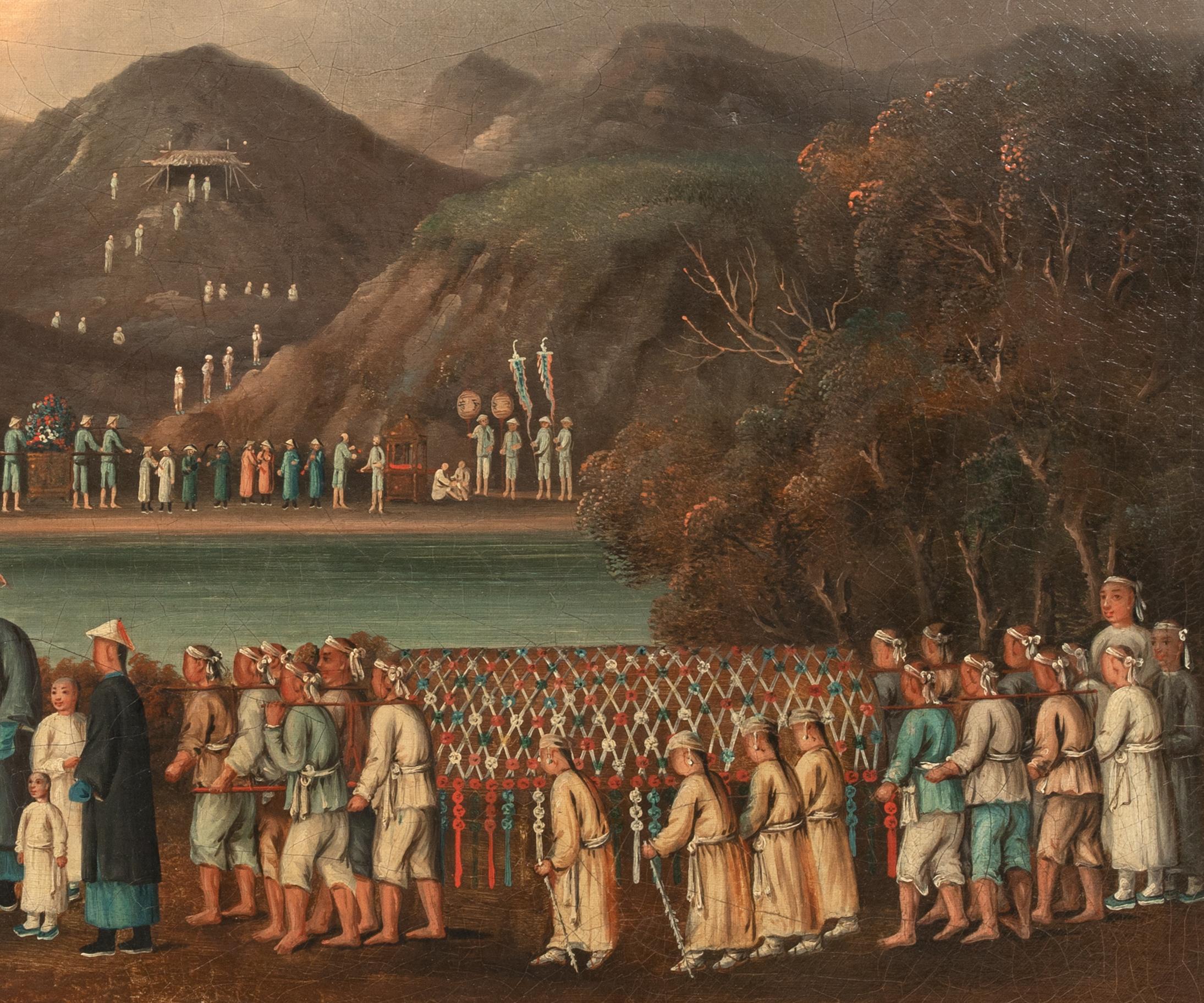 The Funeral Procession, um 1820   Chinesische Schule im Angebot 5